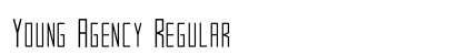 Young Agency Regular Font Preview Young Agency Regular Font Preview