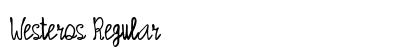 Westeros Regular Font Preview