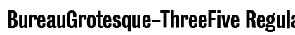 BureauGrotesque-ThreeFive Regular preview BureauGrotesque-ThreeFive Regular preview
