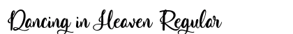 Dancing in Heaven Regular Font Preview