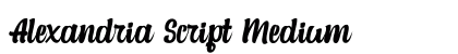 Alexandria Script Medium preview