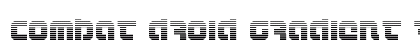 Combat Droid Gradient Regular Font Preview