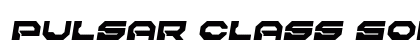 Pulsar Class Solid Semi-Italic Semi-Italic