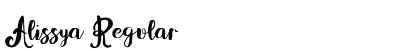 Alissya Regular Font Preview