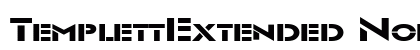 TemplettExtended Normal Font Preview