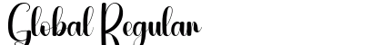 Global Regular font free download