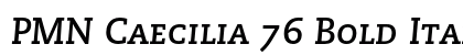 PMN Caecilia 76 Bold Italic SC Preview