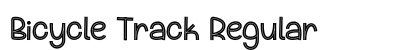 Bicycle Track Regular Font Preview