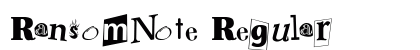 RansomNote Regular Font Preview