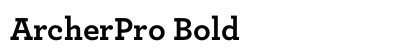 ArcherPro Bold Preview