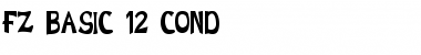 FZ BASIC 12 COND Font