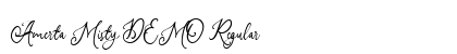Amerta Misty DEMO Regular Font Preview