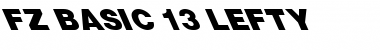 FZ BASIC 13 LEFTY Normal Font