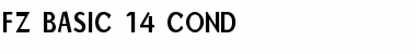 FZ BASIC 14 COND Font