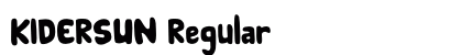 KIDERSUN Regular Font Preview