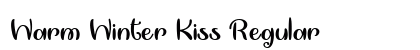 Warm Winter Kiss Regular Font Preview