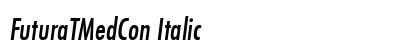 FuturaTMedCon Italic Font FuturaTMedCon Italic Font Preview