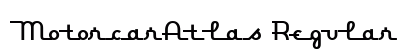 MotorcarAtlas Regular Font Preview