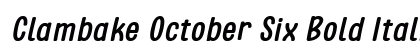 Clambake October Six Bold Italic preview Clambake October Six Bold Italic preview