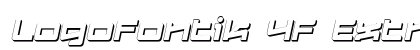Logofontik 4F Extruded Italic preview Logofontik 4F Extruded Italic preview