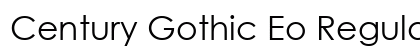Century Gothic Eo Regular Font Preview