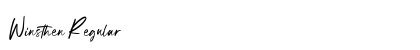 Winsthen Regular Font Preview