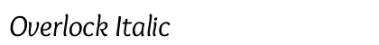Overlock Italic preview