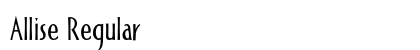 Allise Regular Font Preview