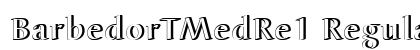 BarbedorTMedRe1 Regular Font Preview