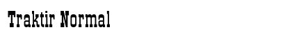 Traktir Normal Font Preview