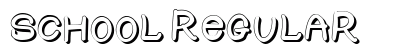 SCHOOL Regular Font Preview
