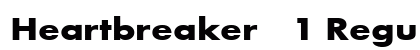 Heartbreaker 1 Regular Font Heartbreaker 1 Regular Font Preview