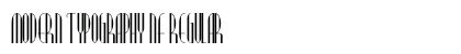 Modern Typography NF Regular Font Preview