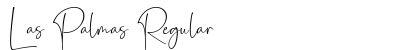 Las Palmas Regular Font Preview
