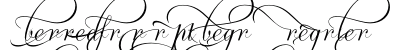Ambassador Script Begs III Regular Font Preview