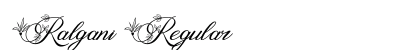 Ralgani Regular (OpenType) Font Preview