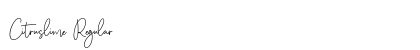 Citruslime Regular Font Preview