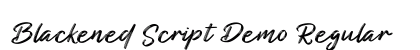 Blackened Script Demo Regular Font Preview