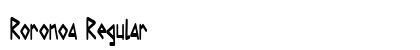 Roronoa Regular Font Preview