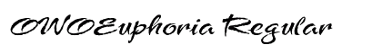 OWOEuphoria Regular Font Preview