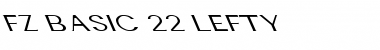 FZ BASIC 22 LEFTY Normal Font