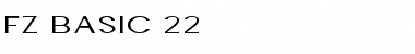 FZ BASIC 22 Font