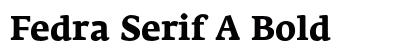 Fedra Serif A Bold Preview
