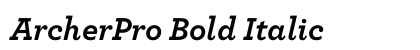 ArcherPro Bold Italic Preview