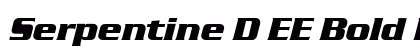Serpentine D EE Bold Italic preview