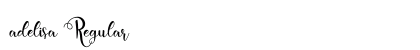 adelisa Regular (OpenType) Font Preview