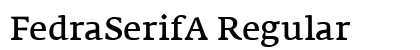 FedraSerifA Regular preview