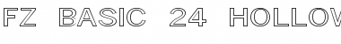 FZ BASIC 24 HOLLOW EX Normal Font