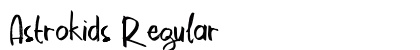 Astrokids Regular Font Preview