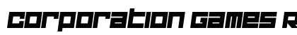 Corporation Games Regular Font Preview